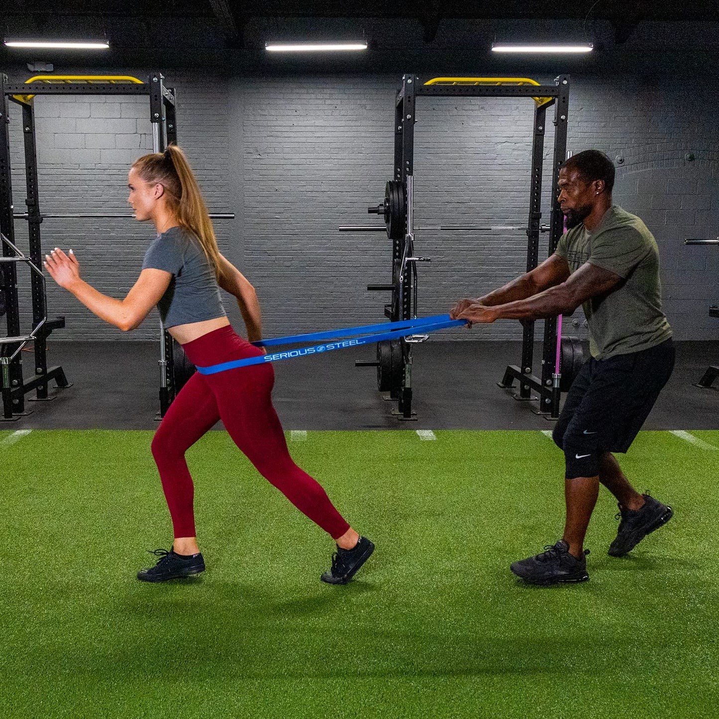 Serious Steel Fitness #3 Pull-Up Assist & Stretching Resistance Band (Size: 1.125" W, Resistance: 20-80Lbs) Pull-Up And Starter Band E-Guide Included Purple