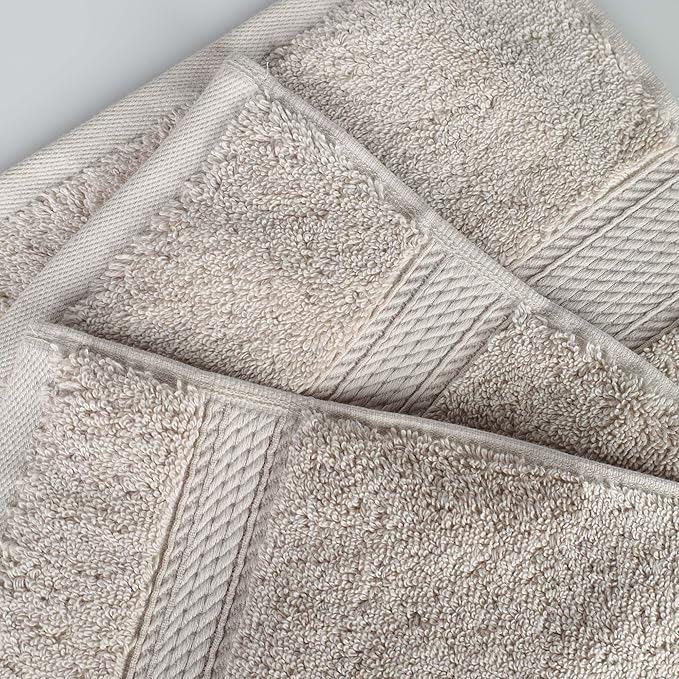 Superior Egyptian Cotton Pile 9 Piece Towel Set, Includes 3 Bath, 3 Hand