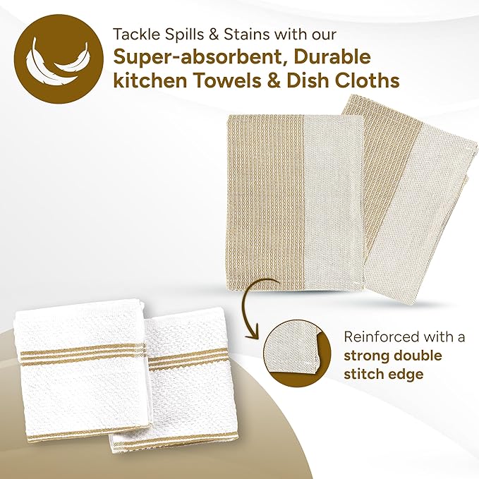 Casa Platino Pot Holders and Oven Mitts, 8-Piece – 500°F Heat Resistant Mini