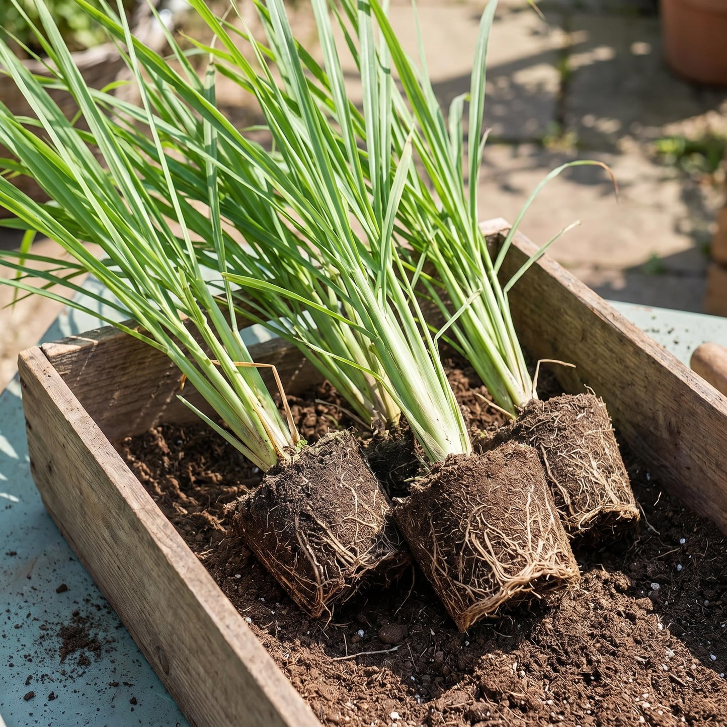 5 Live Lemongrass Plants, Lemon Grass Rooted Stalks, Fragrant Herb for Indoor and Outdoor Gardening, 4-7 Inches
