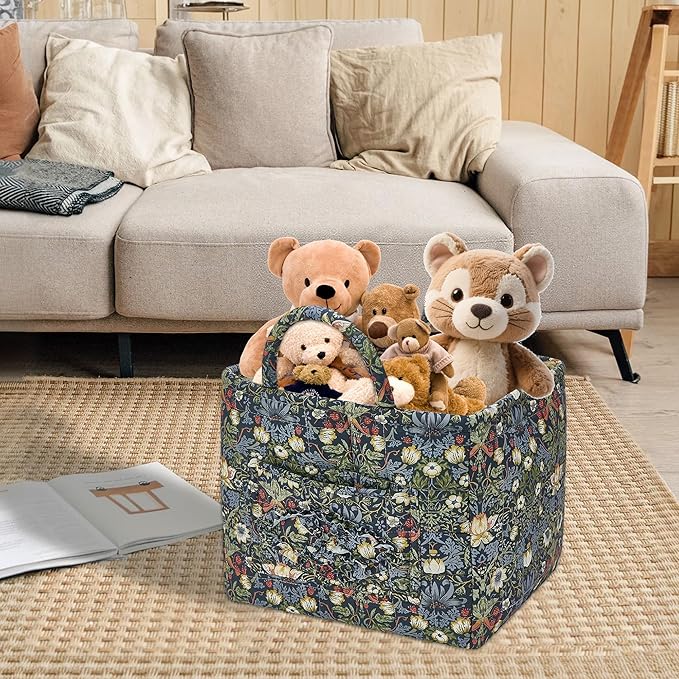 Quilted Fabric Storage Baskets