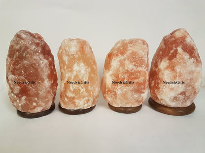 Needs&Gifts 2-3 KG Prime Quality 100% Original Himalayan Crystal Rock Salt Lamp Natural from Foothills of The Himalayas Beautifully Hand Craft Comes with Complete Electric Fitting Guaranteed