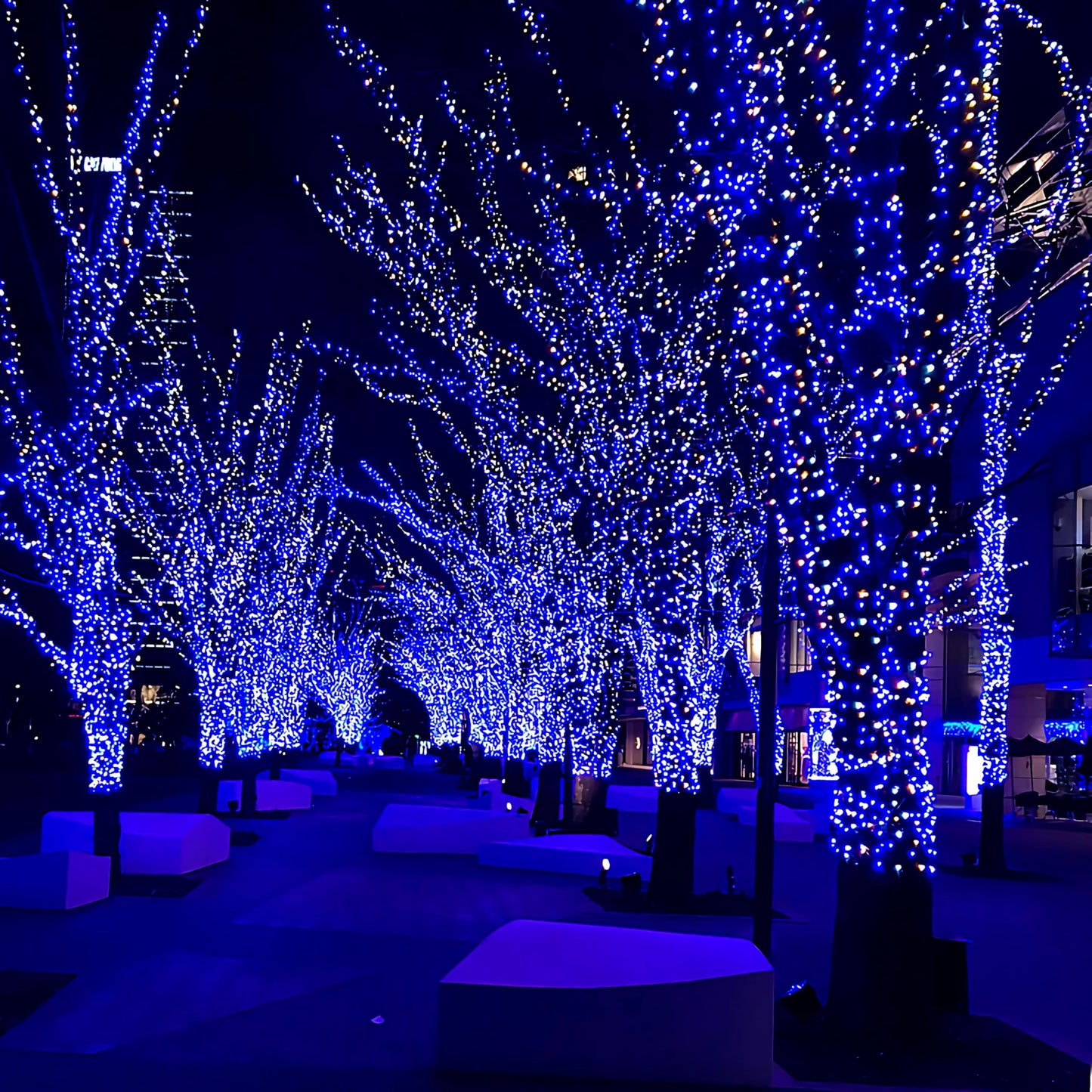 Extra Long 132ft Christmas Decorative Mini Lights, 400 LED Green Wire Fairy Starry String Lights Plug in, Timer & Memory & 8 Modes, for Indoor Outdoor Xmas Tree Wedding Party Decoration,Blue