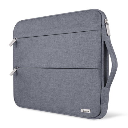 Voova Laptop Sleeve Case 13 13.3 Inch for MacBook Air 13 M1/M2/M3 2020-2024, MacBook Pro 13/14, Waterproof Slim Computer Bag Cover with Handle and Accessory Pocket, Grey