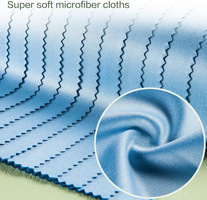 Eyeglass Cleaning Cloth Glasses Cleaner 12Pack Microfiber Lens Cleaner Eyewear