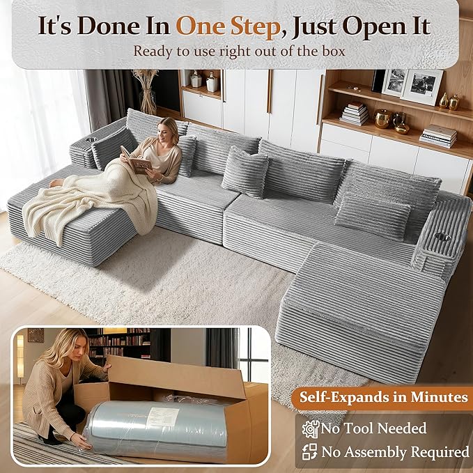30" Cloud Sectional Couch Single Seat