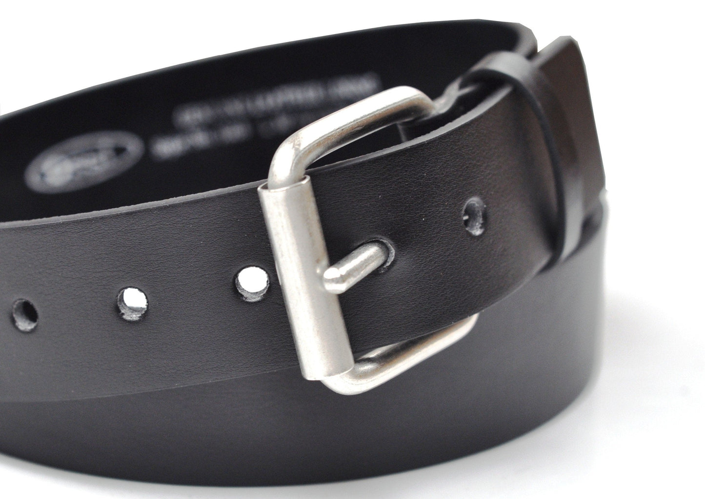 Ossi Mens 38mm Roller Buckle Jeans Belt - Black 3XL (48" - 52")