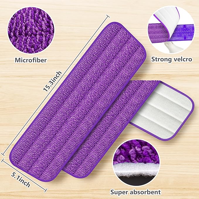 3 Pack Reusable Mop Pads Compatible