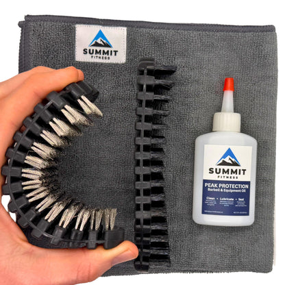 Premium Barbell Care Kit (Nylon & Steel Brush Kit)