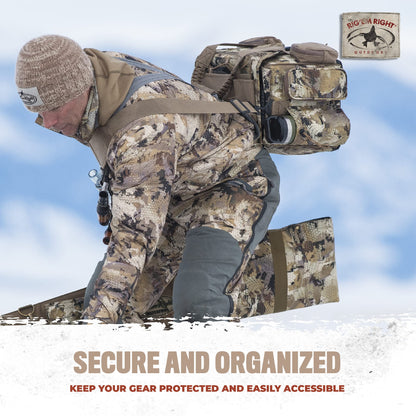 Rig'Em Right Waterfowl Shell Shocker XLT Duck Hunting Blind Bag with Molded Ammo Compartments, Sunglasses Case, Drink Holder and More (Gore Optifade Timber Camo)