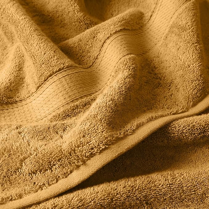Superior Egyptian Cotton Pile 6-Piece Towel Set, Includes 2 Bath, 2 Hand