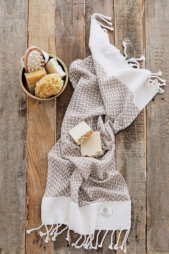 Madamelique Exclusive Hand Towels Set of 2-18 x 40 Inches