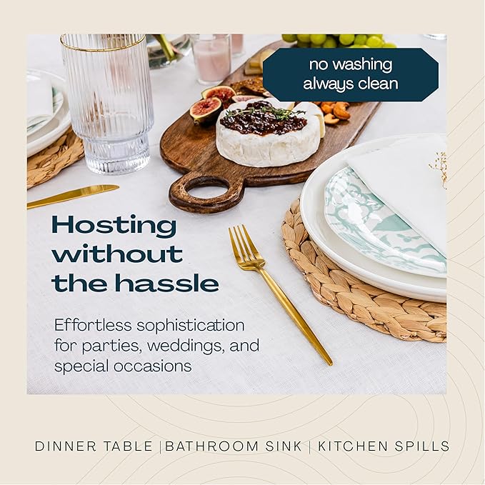 Disposable Linen-Feel Guest Towels