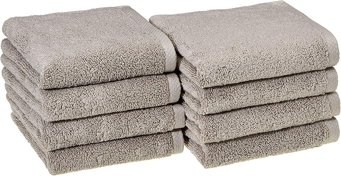 Amazon basics 100% cotton Lightweight quick-dry hand towel