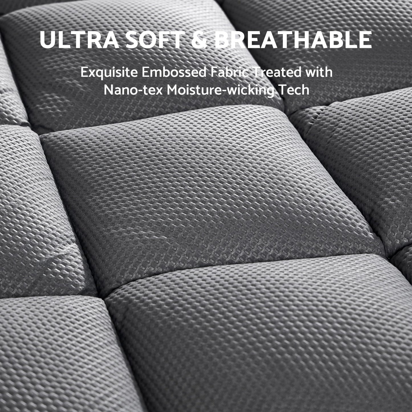 SLEEP ZONE Extra Thick Full Mattress Topper for Back Pain, Plush Breathable Thick Mattress Pad Cover, Down Alternative Soft Bed Topper with Elastic Fitted Deep Pocket