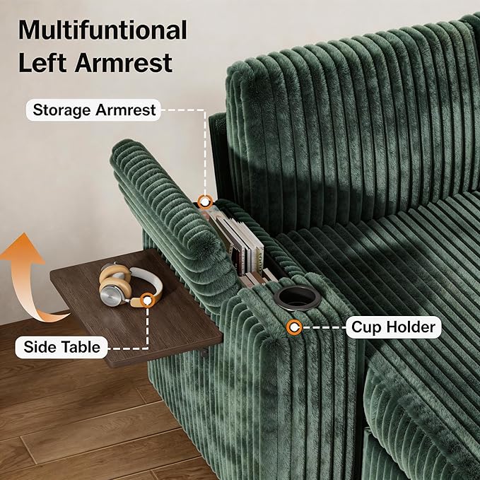 Vipbear 86" Modular Sectional Sleeper Sofa