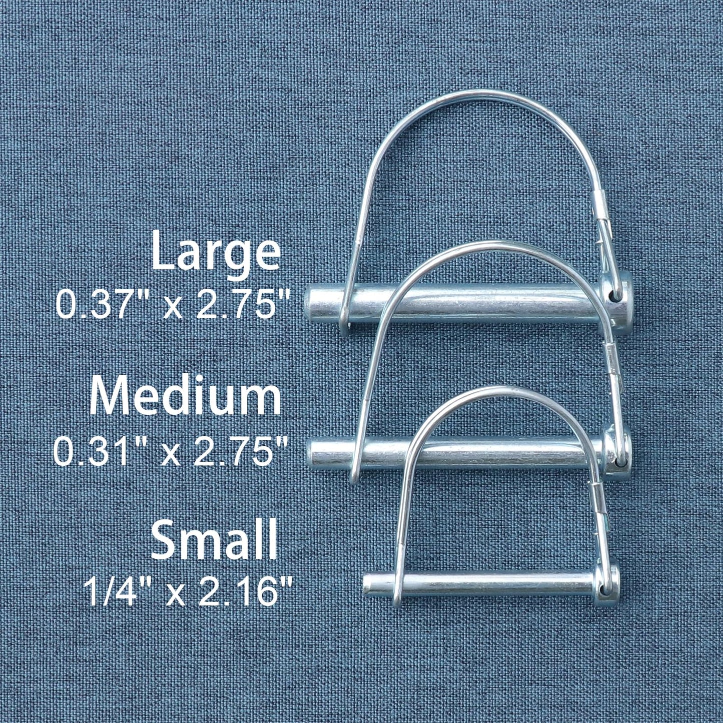 Trailer Coupler Pin, 2Pcs Tivnhuils Safety Coupler Pin Trailer Hitch Pin, Zinc Plated Carbon Steel Locking Pin Trailer Pin, 5/16" x 2.75", Medium