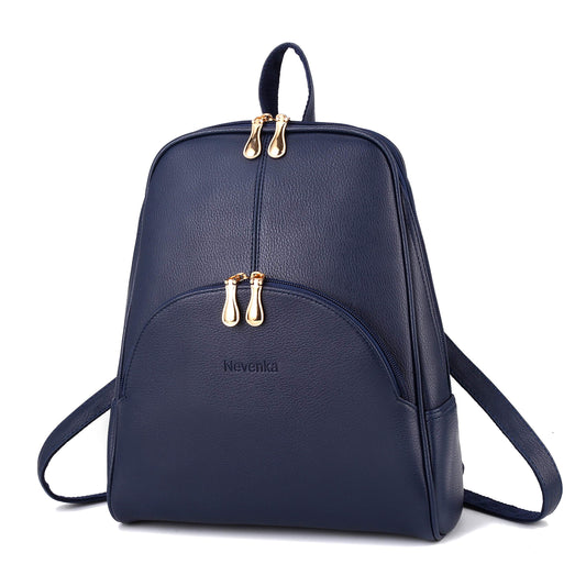 Nevenka Women Fashion Backpack Purse Leather Rucksack Bag Girls Casual Daypacks(Blue)