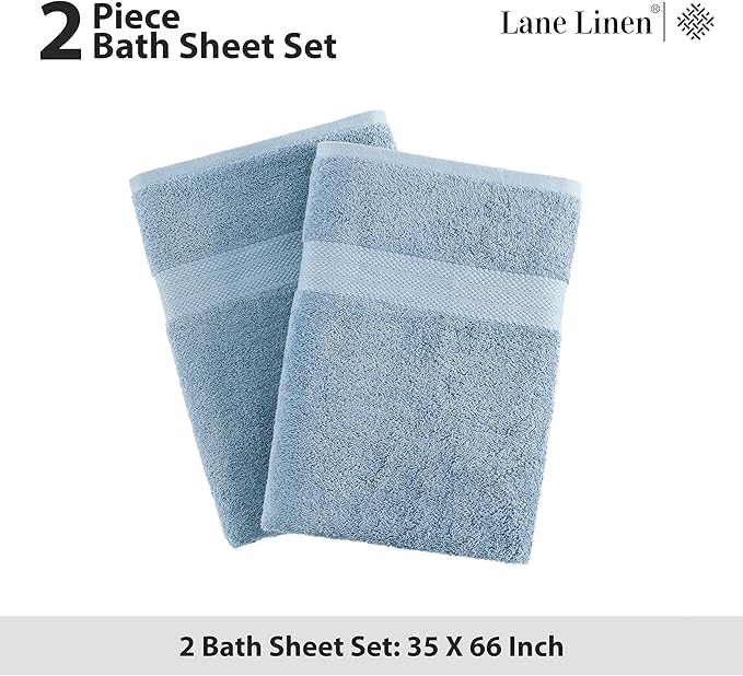 LANE LINEN 100% Ring Spun Cotton Bath Sheets