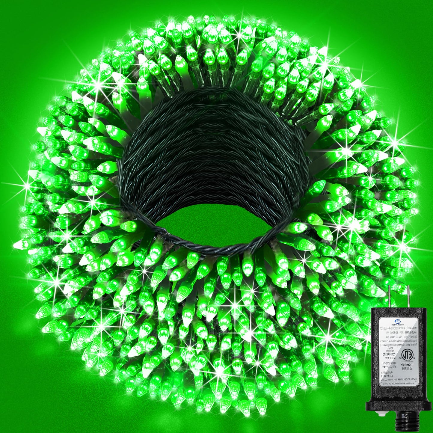 YHBJKCZ 240FT Christmas Lights Outdoor, 750 LED Christmas Tree Decoration Lights with 12 Modes & Timer Memory, Dimmable Plug in Waterproof LED Xmas Light for Yard Trees Wedding Party Holiday Green