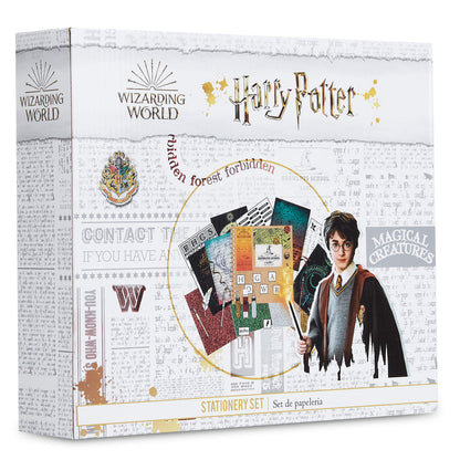 Harry Potter Scrapbook Kit for Kids Art Supplies Stationery Craft Set Scrapbook Accessories Stickers Stamps Notebook (White)