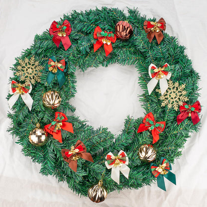 Voeveca 20 Pack Christmas Bows, Bowknot Wreath Bow with Jingle Bells for Christmas Garland Tree, Crafts, Wrapping, Wreath Xmas Hanging Ornaments Decor (20, Red)