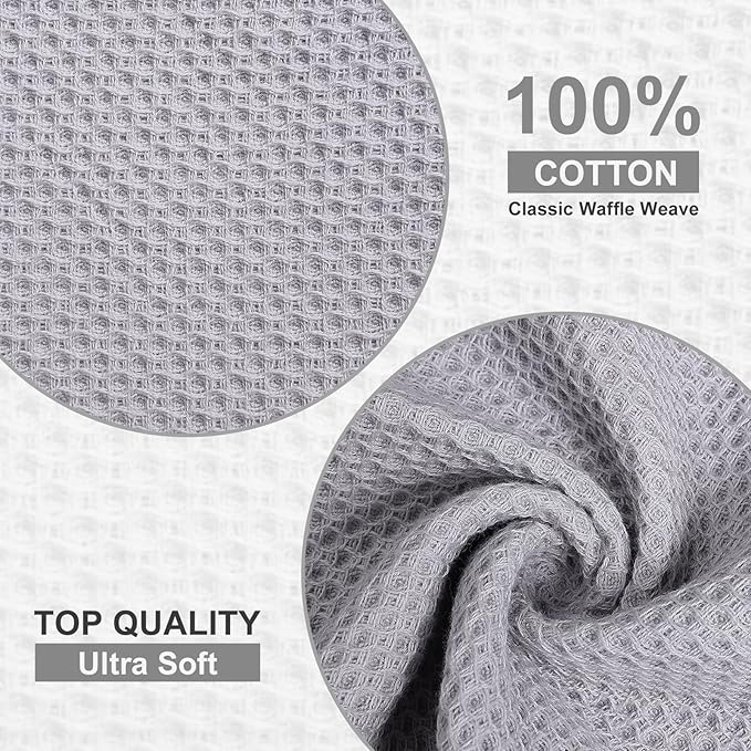 Homaxy 100% Cotton Dish Cloths, 12 Pack