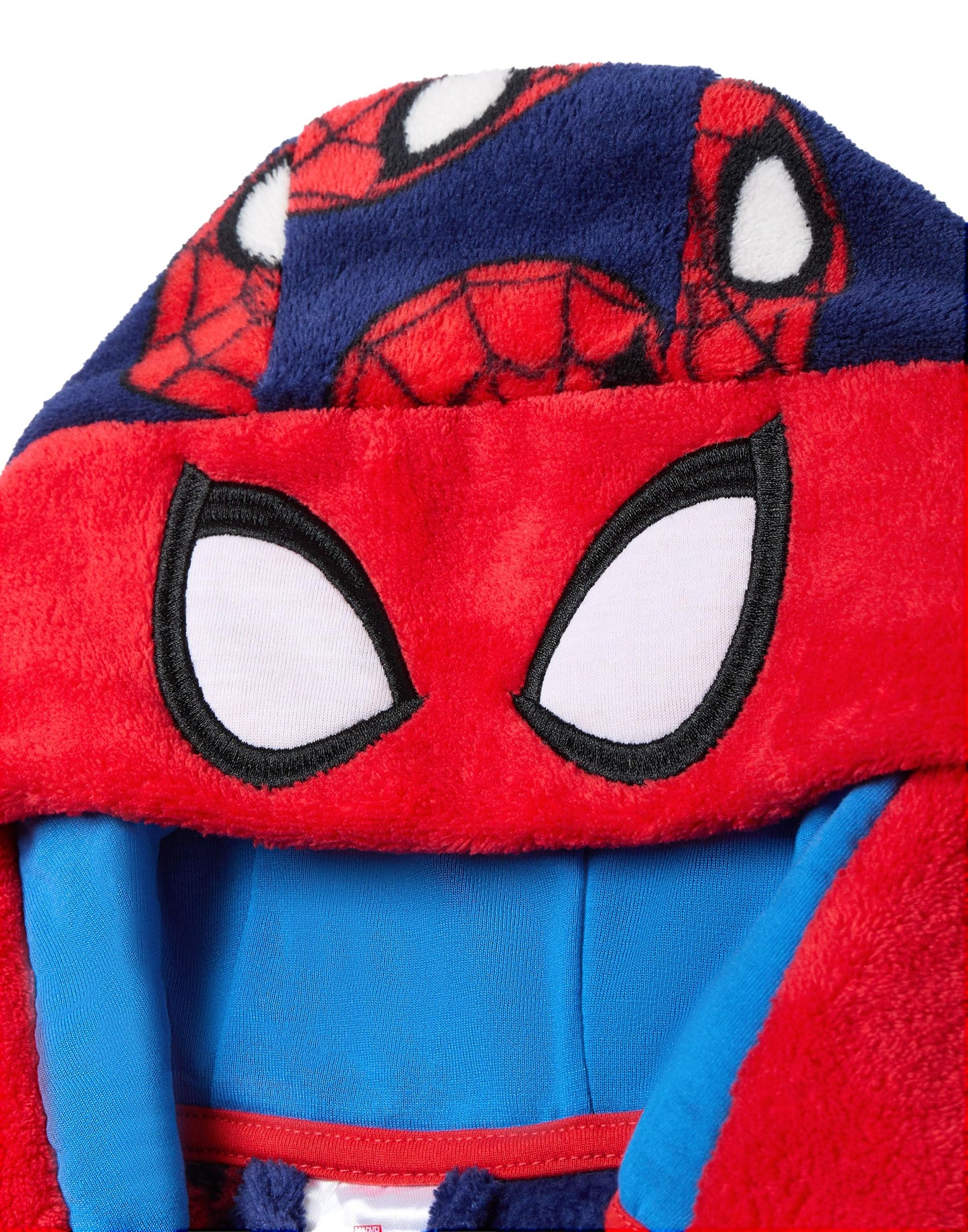 Marvel Spider-Man Dressing Gown For Boys | Kids Superhero Blue Red Pyjamas Bathrobe | Comics Robe Clothing Gift