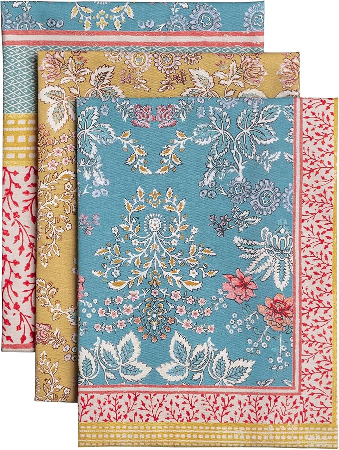 Maison d' Hermine Kitchen Towels Set of 3 100% Cotton 27.50" x 20" Reusable