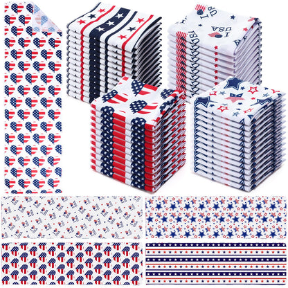 24 Pack Patriotic Cooling Towel Bulk with American Flag 40" x 12" 4th of July Neck Cooling Towel Sweat Rags Soft Breathable Chilly Neck Wraps for Face Outdoor Sport Running Yoga Baseball Golf