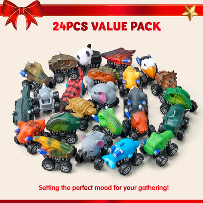 JOYIN 2025 Christmas Advent Calendar, 24 Days Countdown Calendar Toys with Monster Truck Toys, Christmas Party Favor Gifts, Xmas Countdown, Xmas Gift Classroom Prizes