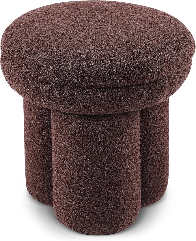 Furniture of America Rami Modern 17.5-inch Mushroom-Shape Upholstered Ottoman