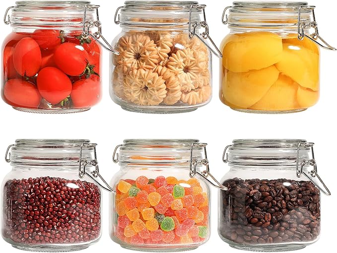 ComSaf 27oz Airtight Glass Canisters