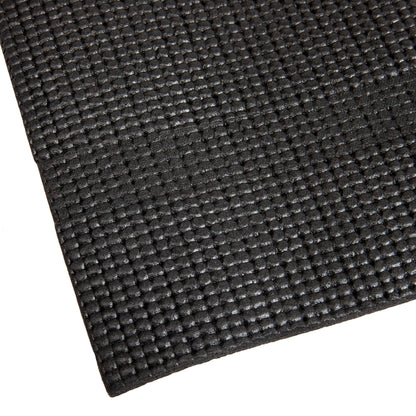 Mind Reader YOGAPVC-BLK All Purpose Extra Thick Yoga Fitness & Exercise Mats with Carrying Strap, High Density Anti-Tear
