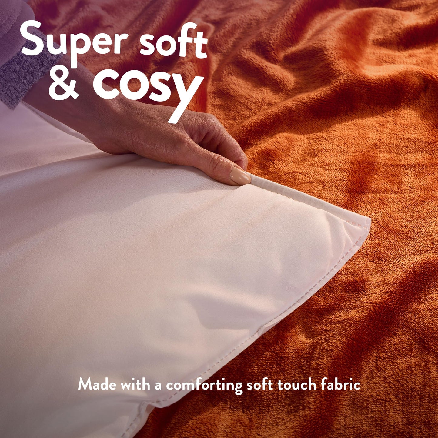 Slumberdown Warm Winter Nights Double Duvet 13.5 Tog - Thick & Cosy Quilt for Cold Weather | Soft Touch Cover, Non-Allergenic, Machine Washable, UK-Made Bedding (200 x 200cm)