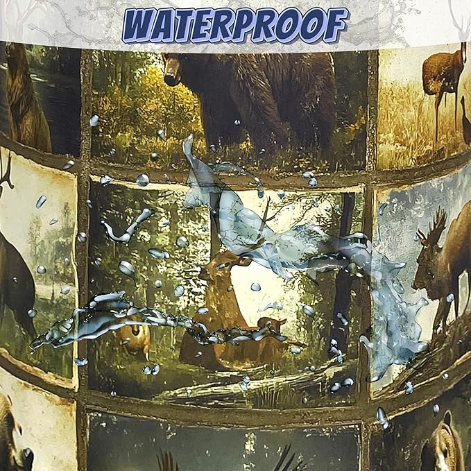 Vintage Forest Animals Laundry Basket Oxford Cloth Deer Funny Bear Laundry