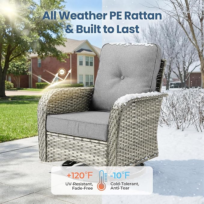 Weaxty Wicker Patio Furniture Set