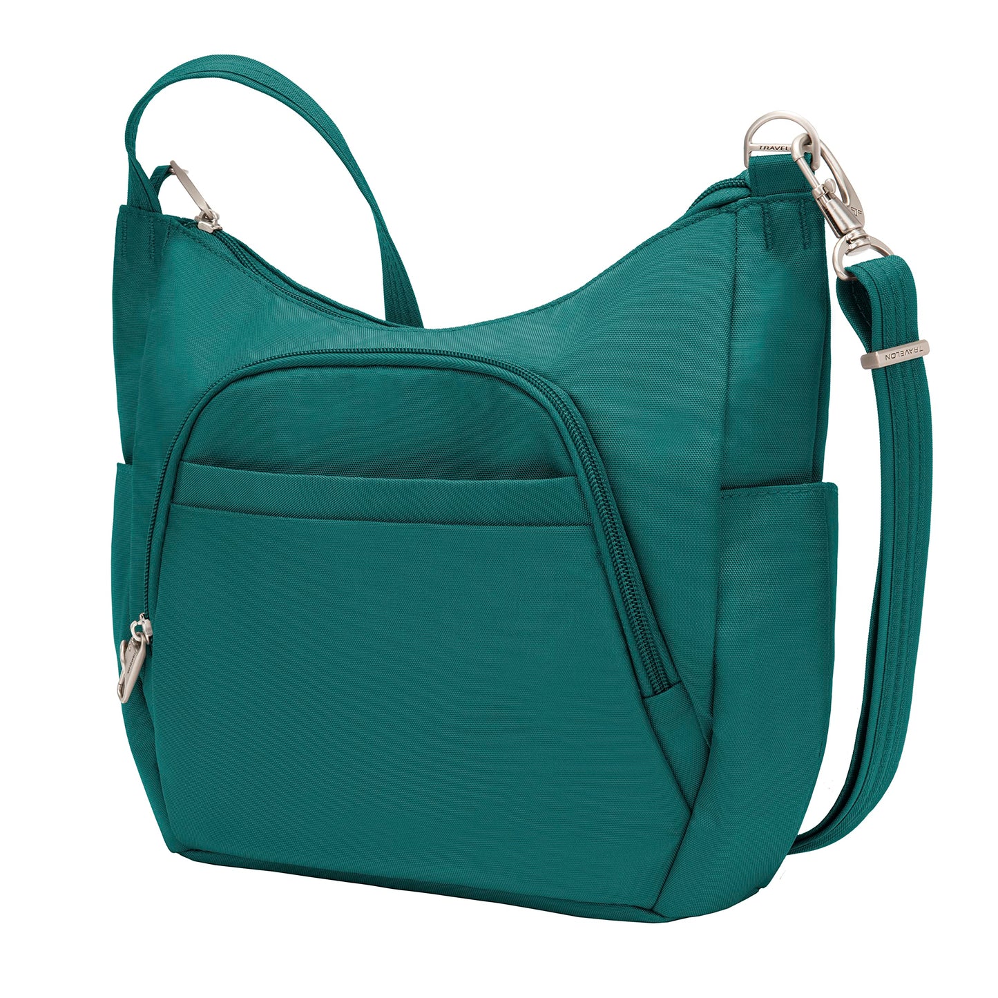 Travelon Anti-theft Classic Crossbody Bucket Bag, Spruce, One Size, Travelon Anti-theft Classic Crossbody Bucket Bag