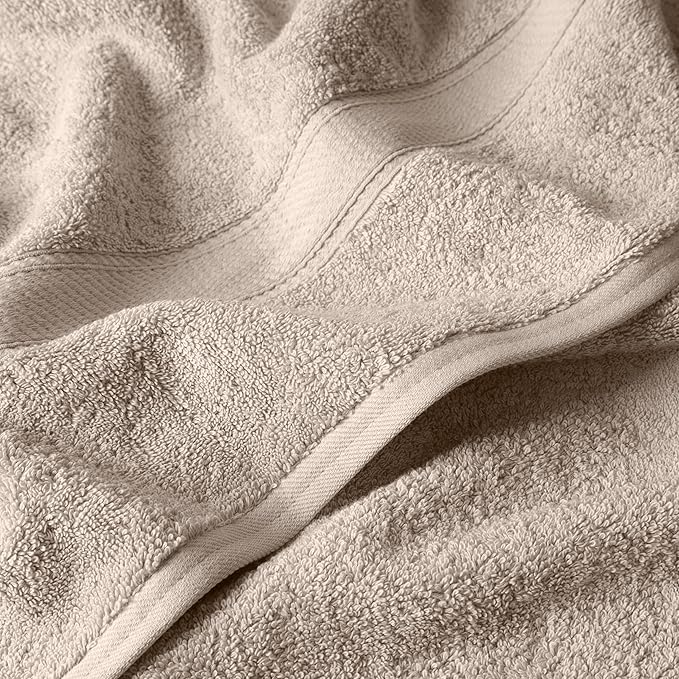 SUPERIOR Egyptian Cotton Pile 6 Piece Towel Set, Includes 2 Bath, 2 Hand
