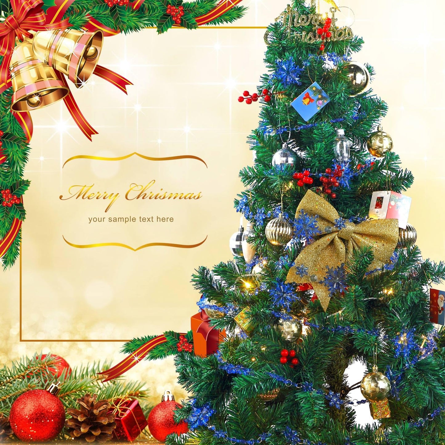 Lewtemi 32.8 Feet Acrylic Snowflake Garland Christmas Ornament Hanging Snow Flake Streamers for Winter Birthday Party Decorations Supplies Xmas Tree (Blue)
