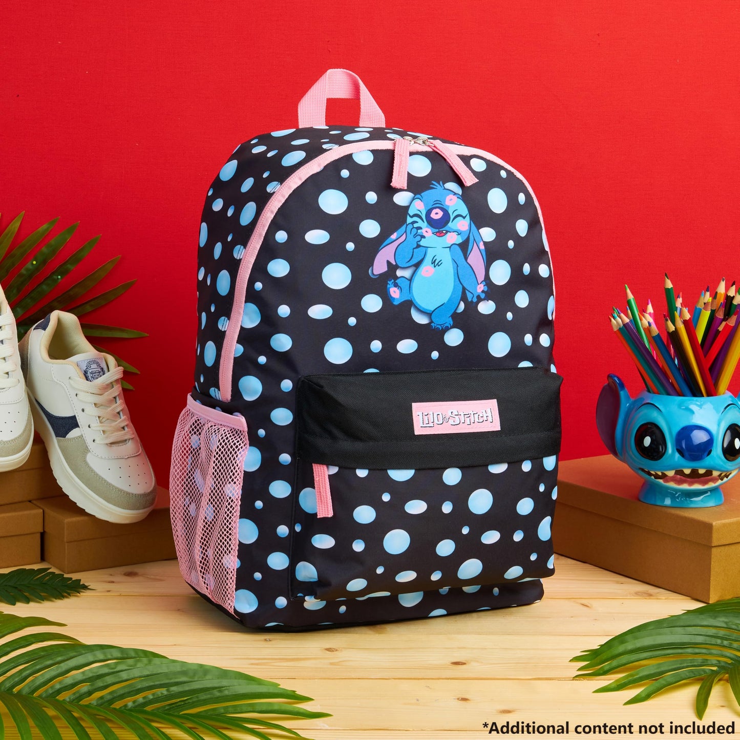 Disney Stitch Backpack for Girls Teens Rucksack School Bag for Primary Secondary Sports Travel PE Kit Daypack School Supplies Stitch Gifts for Girls (Black)