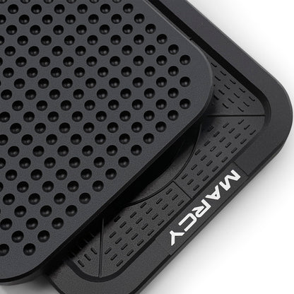 Marcy Barbell Platform Sold in Pair, Olympic Weight Landing Pads with Raised Edges & Non-Slip Surface, Floor Protection Crash Pads for Home Gym, Weight Lifting