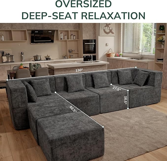 MONVANE Modular Sectional Cloud Couch