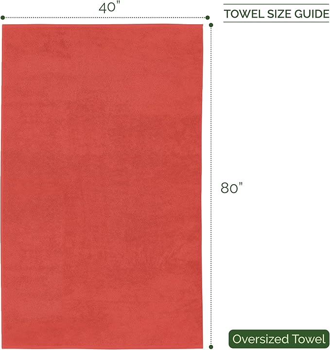 Elegant Comfort Three Line Popcorn Extra Large Luxury Bath Towel
