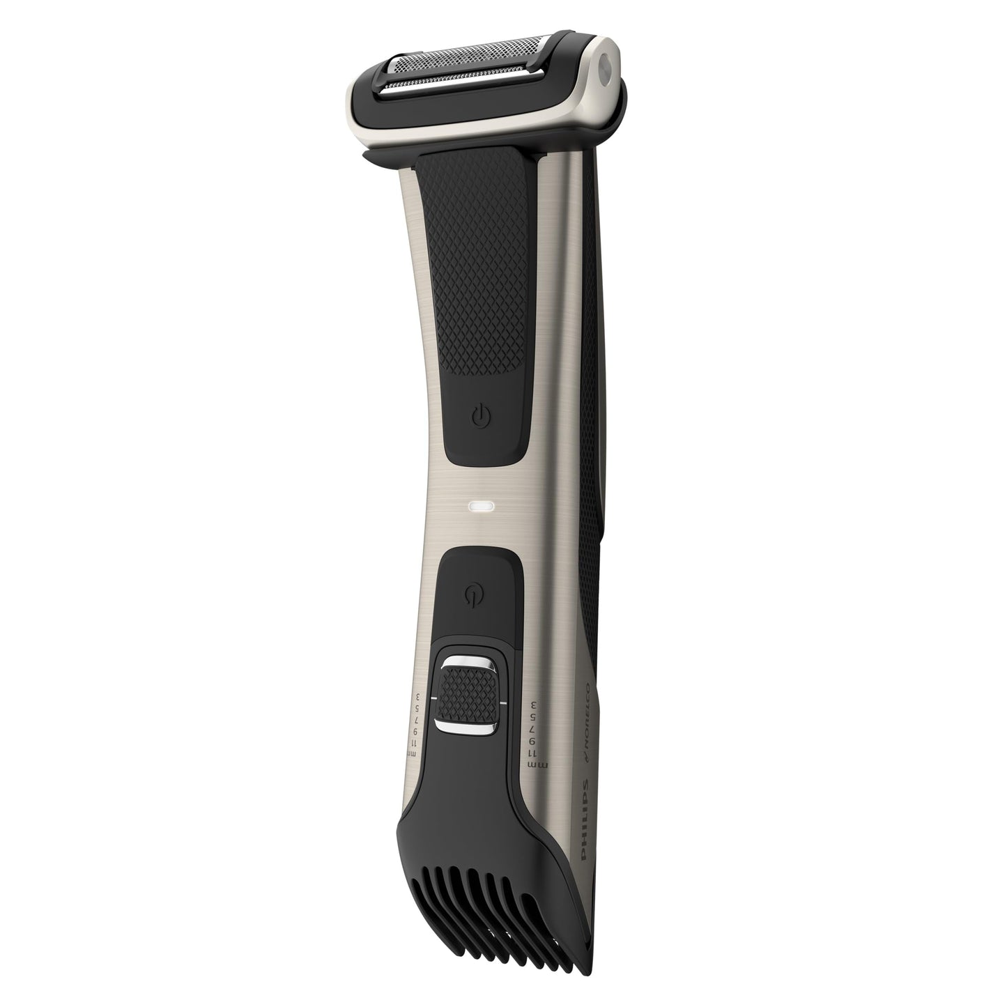 Philips Norelco Body Groomer 7000 Series, Men's Whole Body Groomer, Contour-Following 2D Flexing Head, Triple Protect Shave System & Intimate Body Hair Trimmer, 100% Showerproof, BG7480/50