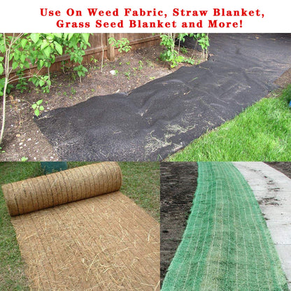 50/100/150 Pack 6 Inch Plastic Garden Lawn Stakes, Landscape Anchors Rustproof Spikes for Ground Lawn Edging, Weed Fabric, Tarp, Christmas Yard Decor, Camping Tent (100)