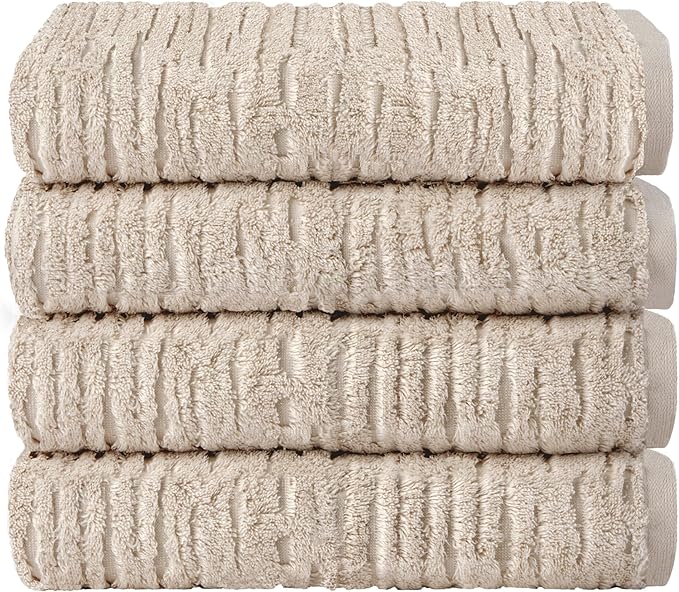 SKL Home CloudSoft Cotton Luxury 4 Pc Bath Towel Set