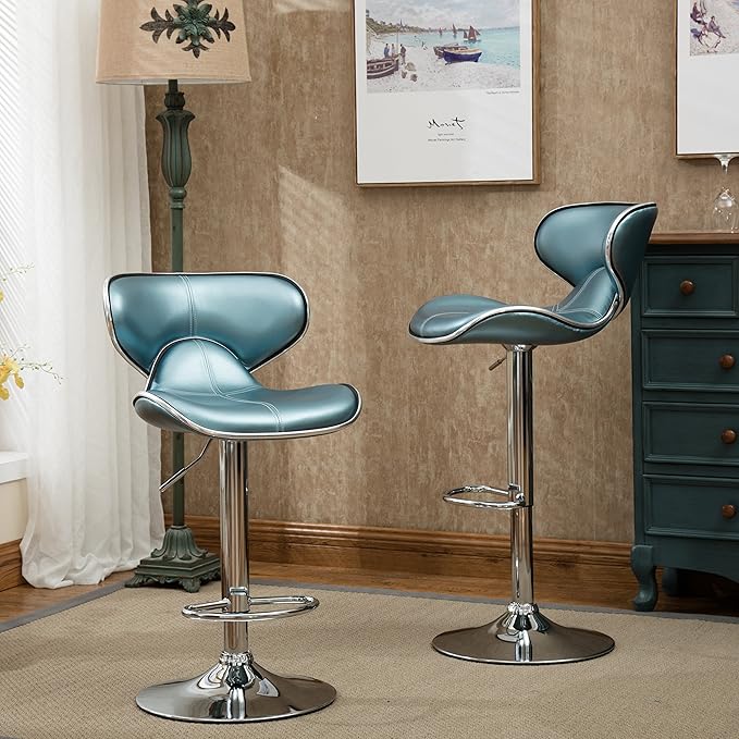 Roundhill Furniture Masaccio Cushioned Leatherette Upholstery Airlift