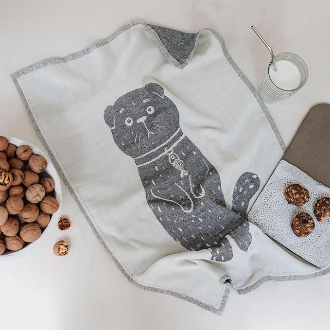 sea me at home Cat Themed Funny Dish Towels