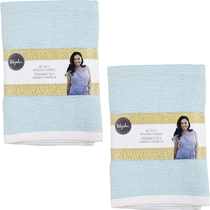 KAF Home Ayesha Curry Mixed Utility Kitchen Towel Set, Mixed Terry Kitchen
